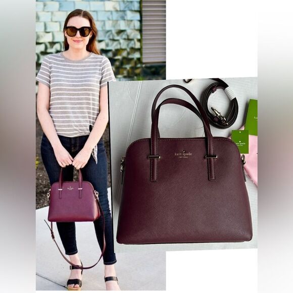 Kate Spade Cedar Street Maise Satchel - Mulled Wine - Picture 17 of 17